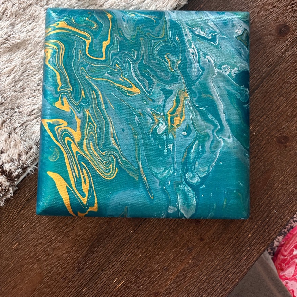 Handcrafted original abstract acrylic on canvas wall decor painting
